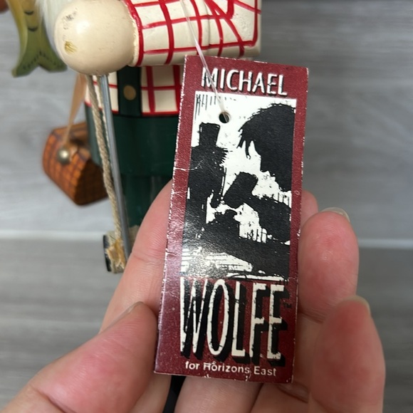 🖤Michael Wolfe 11.5” Christmas Nutcracker Fisherman - Picture 12 of 17